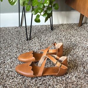 Women's Tan Leather Bali Mangrove ELF Flats